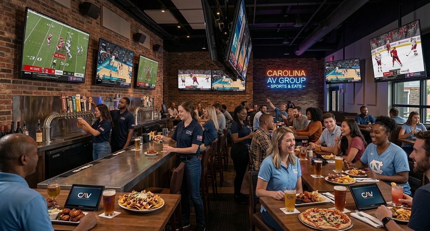 Sports bar and restaurant TV displays