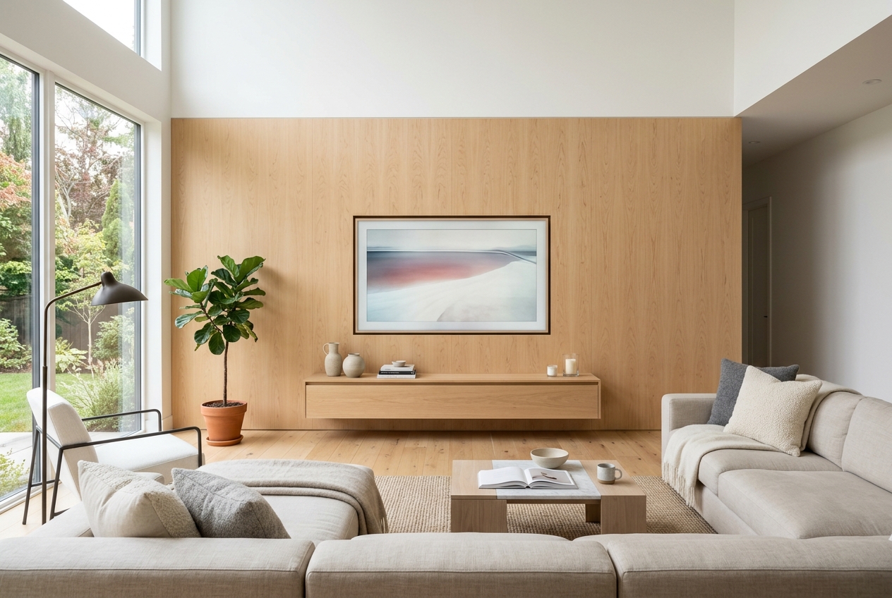 The Minimalist Line media wall