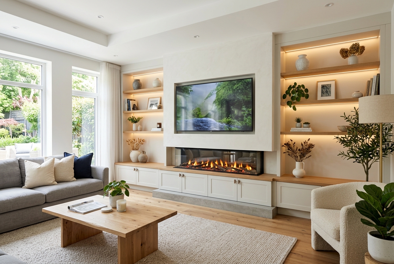 P-302 · The Symphony Fireplace & Storage
