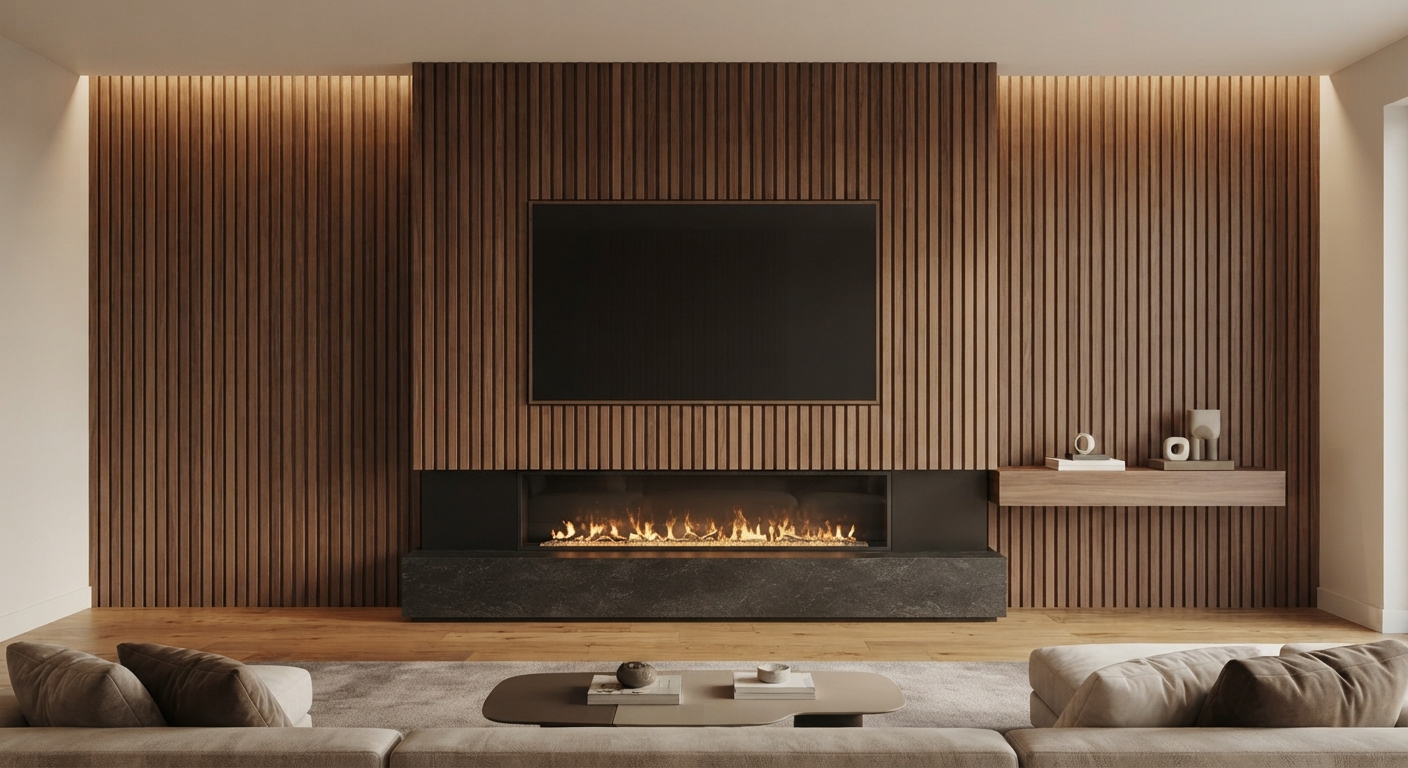 M-202 · The Artisan Slat Fireplace